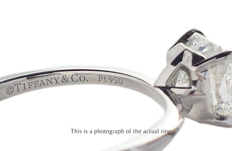 Tiffany & Co 1.19ct F/VVS2 True Diamond Engagement Ring - Bloomsbury Manor Ltd