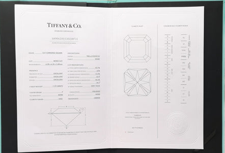Tiffany & Co 1.19ct F/VVS2 True Diamond Engagement Ring - Bloomsbury Manor Ltd