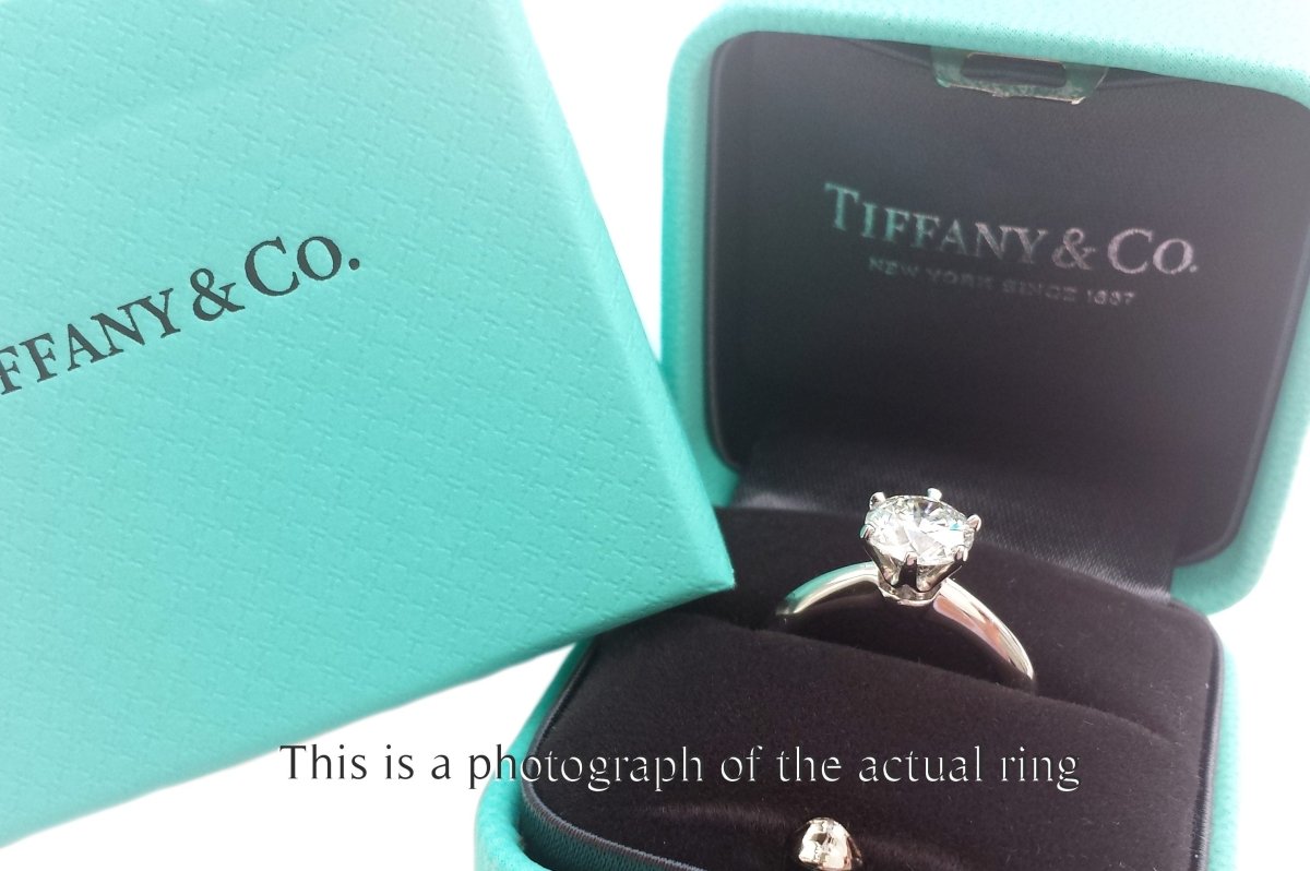 Tiffany & Co 1.19ct H/VS2 Round Brilliant Diamond Engagement Ring - Bloomsbury Manor Ltd