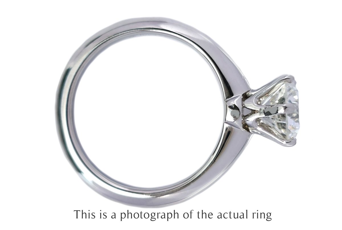 Tiffany & Co 1.19ct H/VS2 Round Brilliant Diamond Engagement Ring - Bloomsbury Manor Ltd