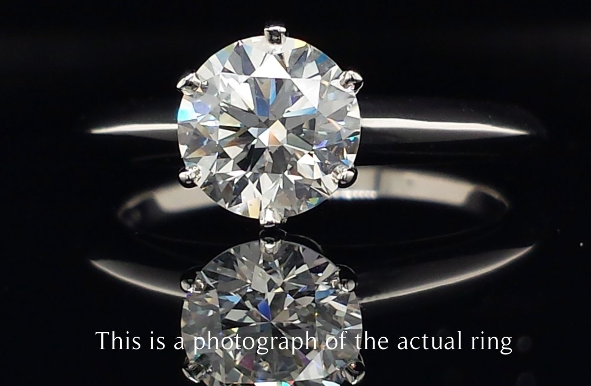 Tiffany & Co. 1.19ct H/VS2 Round Brilliant Diamond Engagement Ring - Bloomsbury Manor Ltd