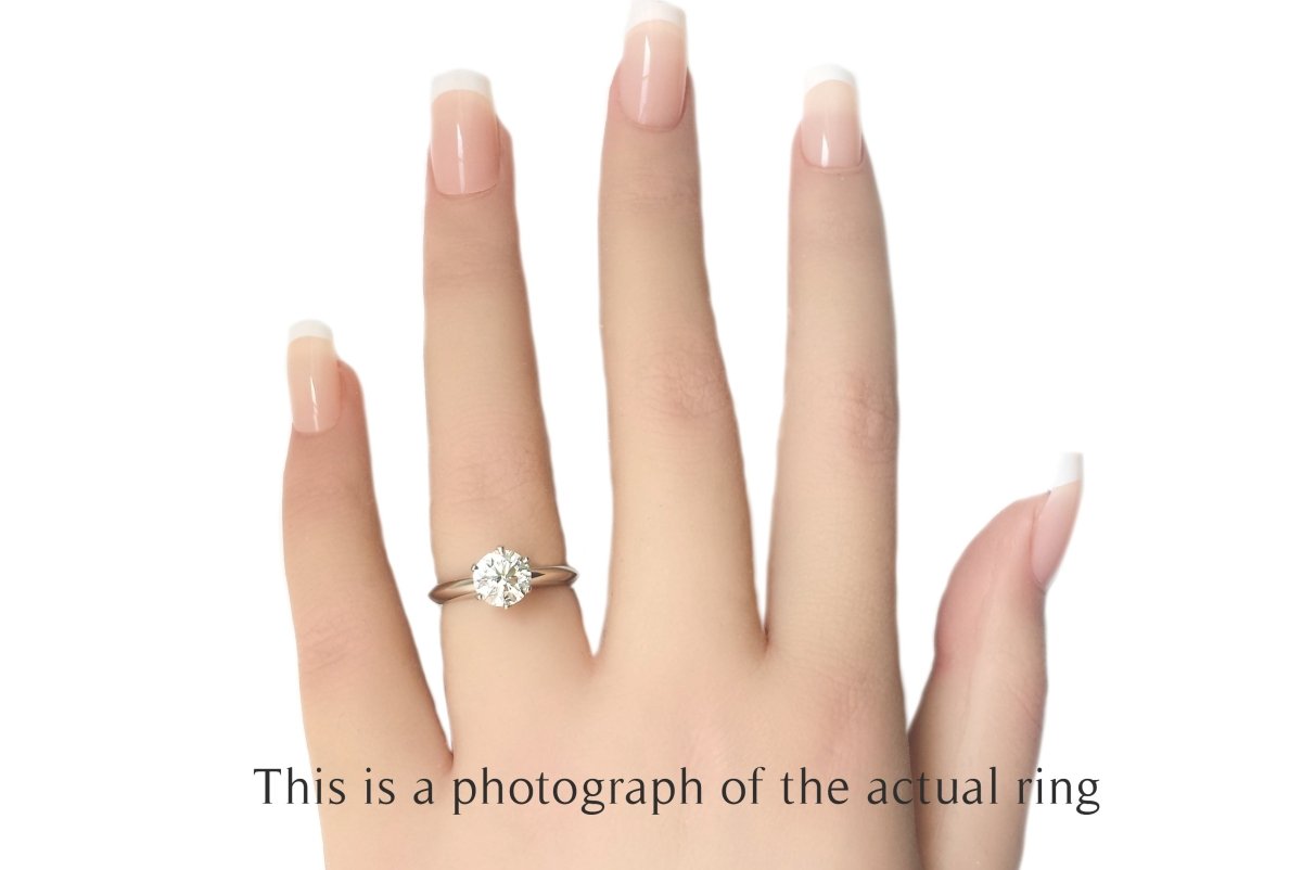 Tiffany & Co 1.19ct H/VS2 Round Brilliant Diamond Engagement Ring - Bloomsbury Manor Ltd