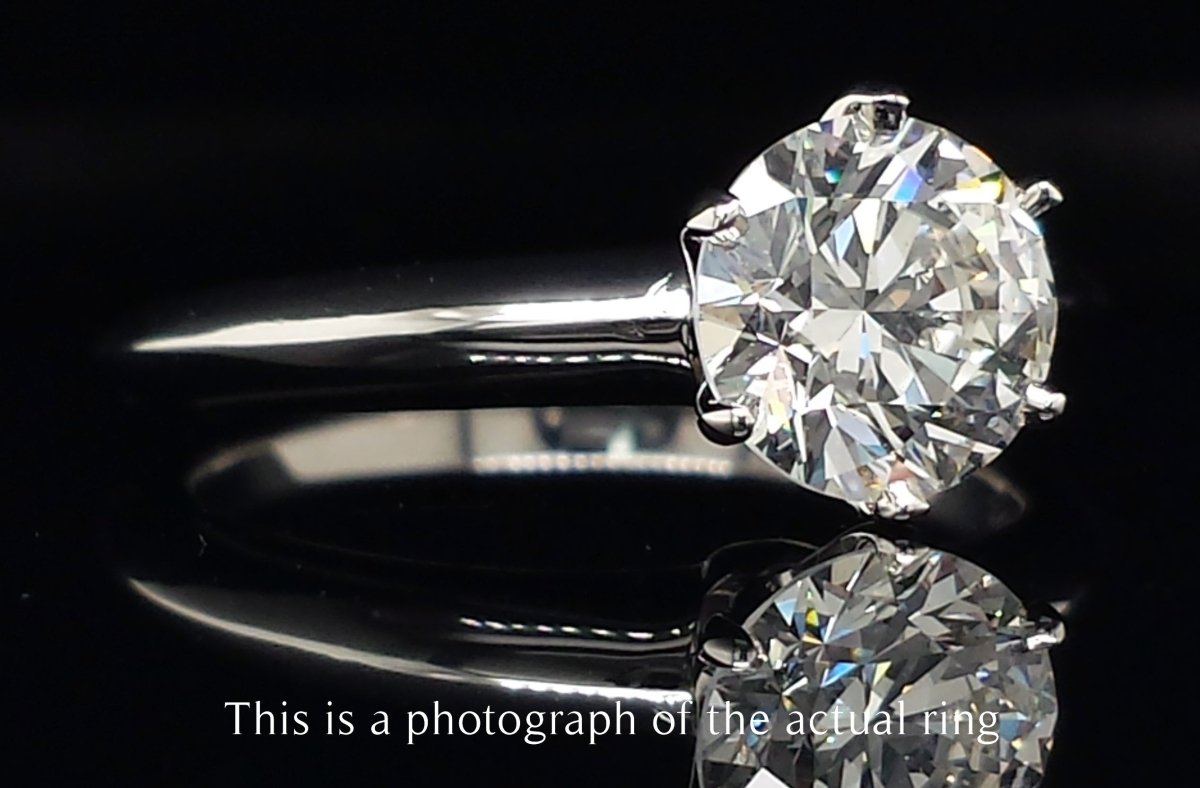 Tiffany & Co. 1.19ct H/VS2 Round Brilliant Diamond Engagement Ring - Bloomsbury Manor Ltd