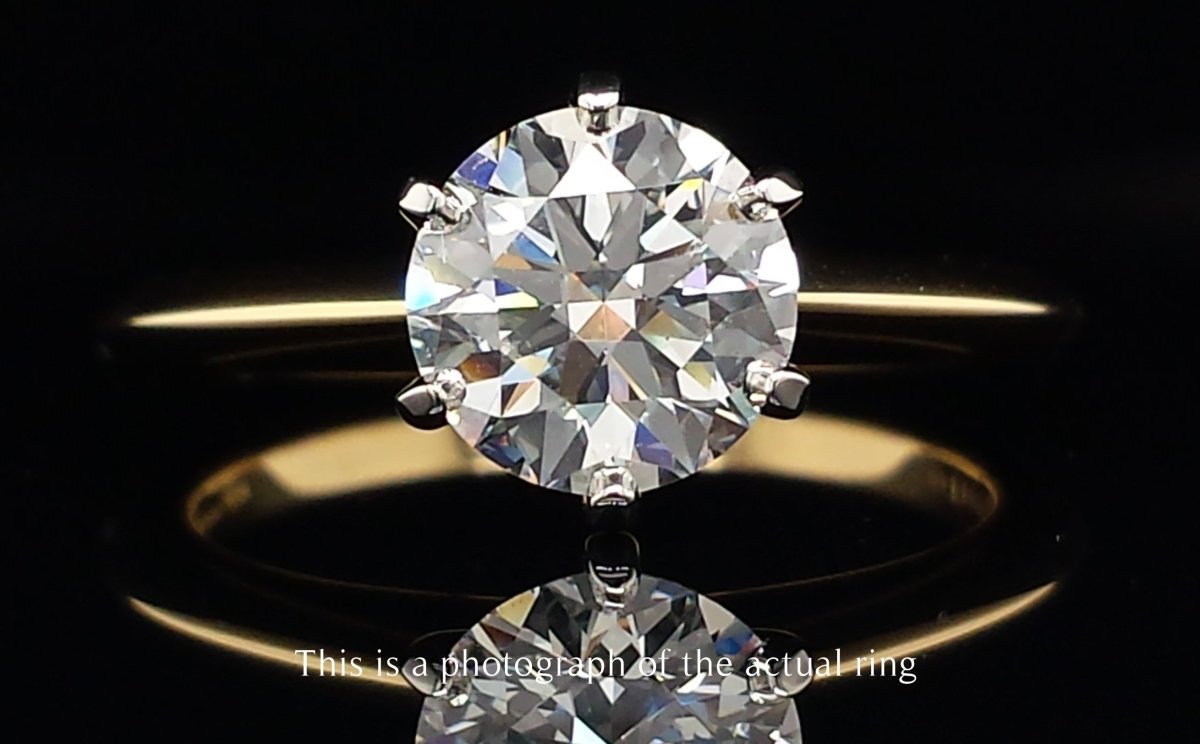 Tiffany & Co 1.20ct F/VS2 Round Brilliant Diamond Engagement Ring - Bloomsbury Manor Ltd