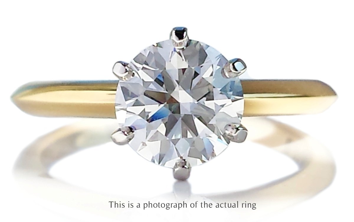 Tiffany & Co 1.20ct F/VS2 Round Brilliant Diamond Engagement Ring - Bloomsbury Manor Ltd
