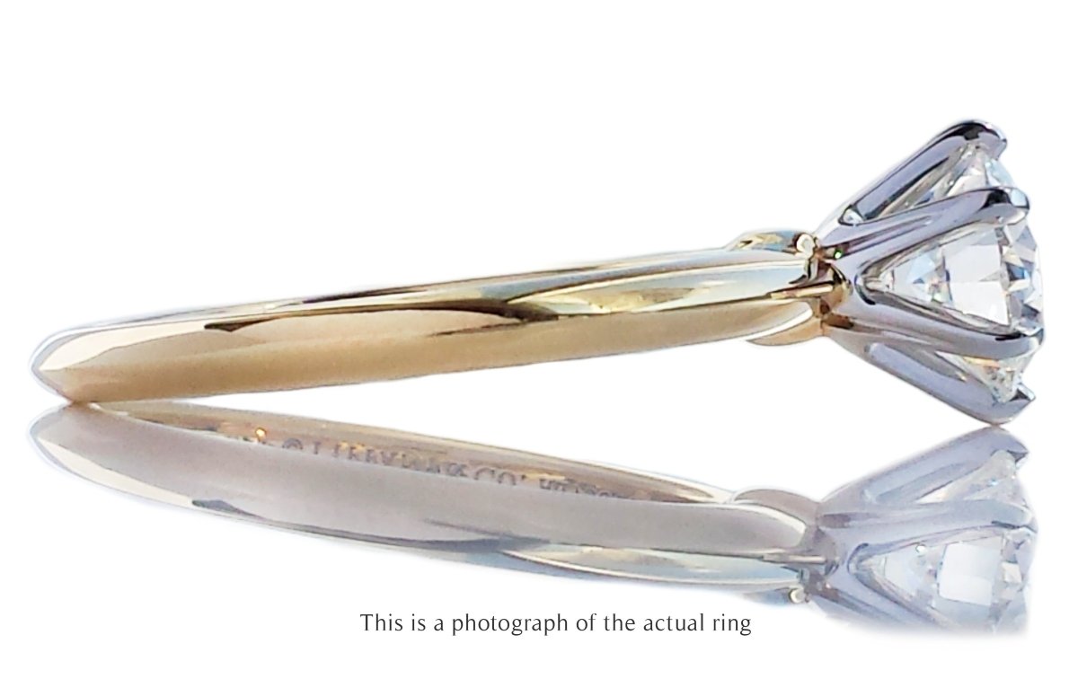 Tiffany & Co 1.20ct F/VS2 Round Brilliant Diamond Engagement Ring - Bloomsbury Manor Ltd