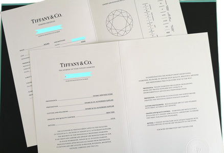 Tiffany & Co 1.20ct F/VS2 Round Brilliant Diamond Engagement Ring - Bloomsbury Manor Ltd