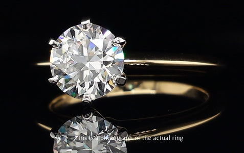 Tiffany & Co 1.20ct F/VS2 Round Brilliant Diamond Engagement Ring - Bloomsbury Manor Ltd