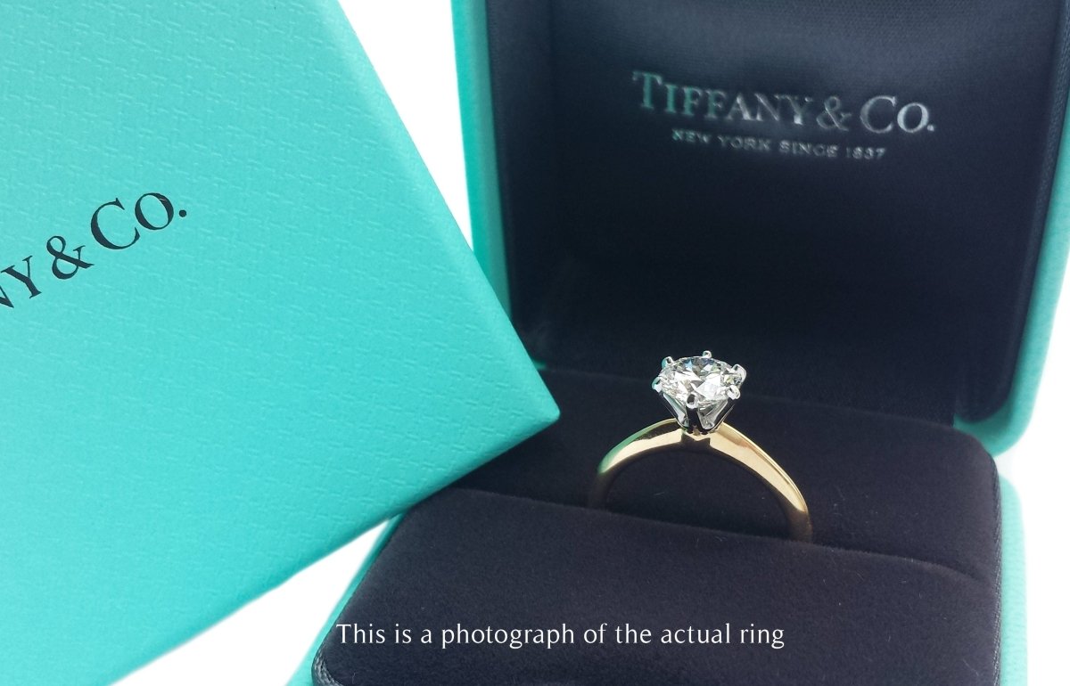 Tiffany & Co 1.20ct F/VS2 Round Brilliant Diamond Engagement Ring - Bloomsbury Manor Ltd