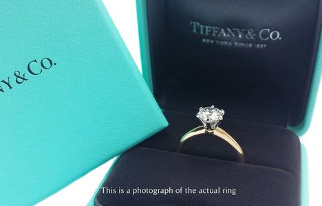Tiffany & Co 1.20ct F/VS2 Round Brilliant Diamond Engagement Ring - Bloomsbury Manor Ltd