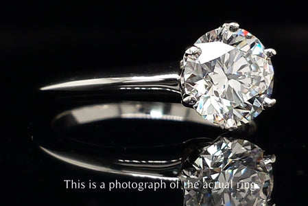 Tiffany & Co. 1.21ct F/VS2 Round Brilliant Cut Diamond Engagement Ring - Bloomsbury Manor Ltd