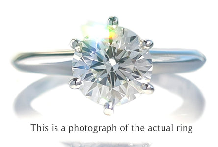 Tiffany & Co 1.22ct I/VS1 Round Brilliant Diamond Engagement Ring - Bloomsbury Manor Ltd
