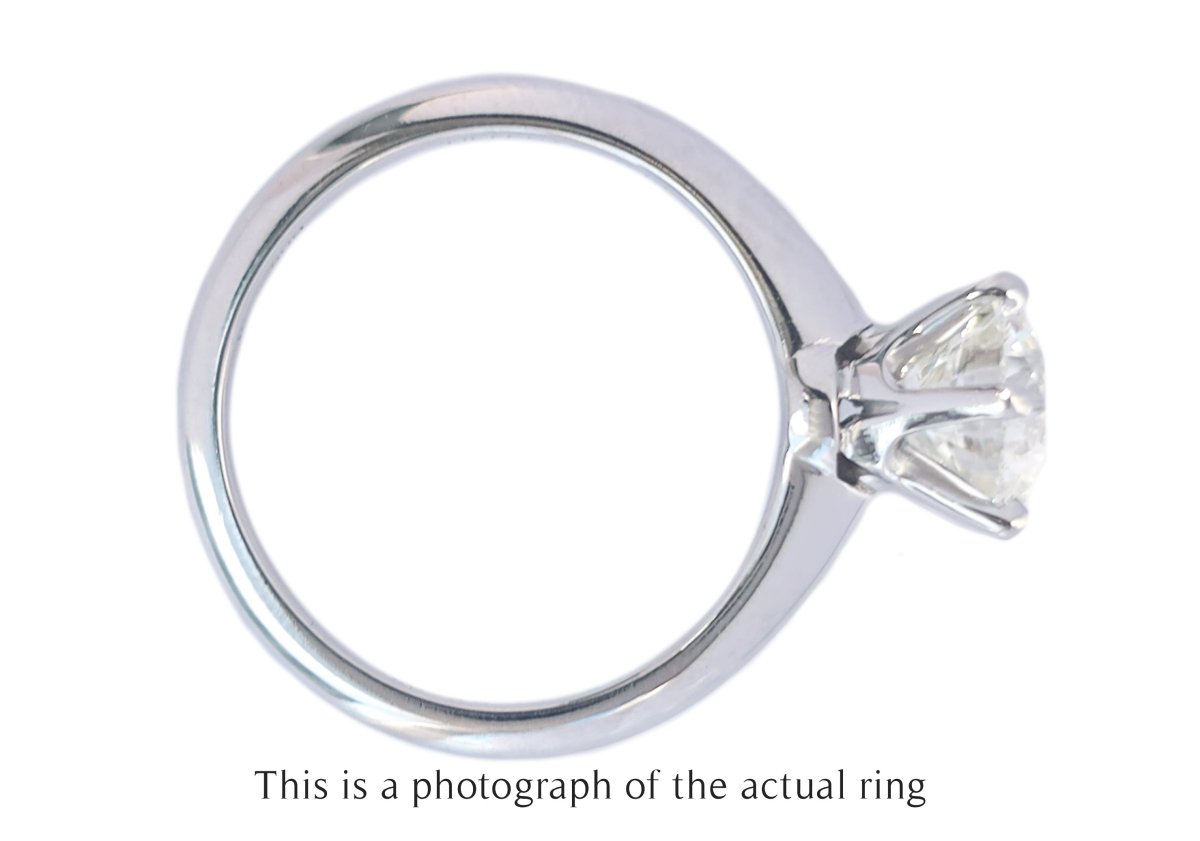 Tiffany & Co 1.22ct I/VS1 Round Brilliant Diamond Engagement Ring - Bloomsbury Manor Ltd