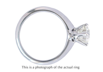 Tiffany & Co 1.22ct I/VS1 Round Brilliant Diamond Engagement Ring - Bloomsbury Manor Ltd