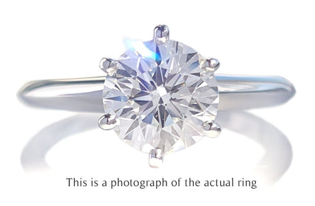 Tiffany & Co 1.22ct I/VS1 Round Brilliant Diamond Engagement Ring - Bloomsbury Manor Ltd