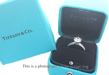 Tiffany & Co 1.22ct I/VS1 Round Brilliant Diamond Engagement Ring - Bloomsbury Manor Ltd