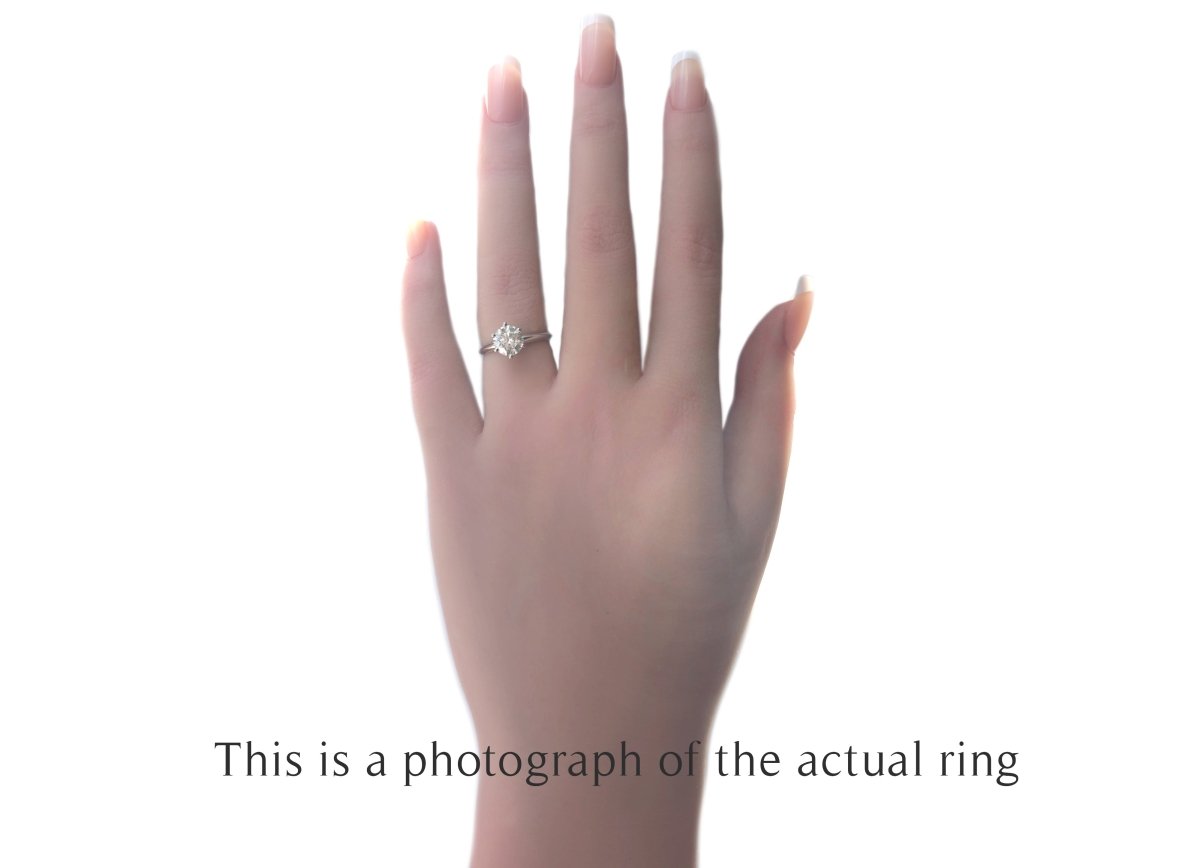 Tiffany & Co 1.22ct I/VS1 Round Brilliant Diamond Engagement Ring - Bloomsbury Manor Ltd