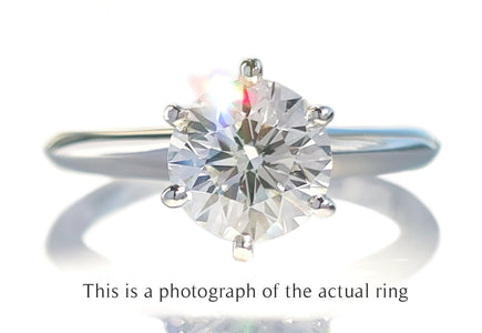 Tiffany & Co 1.22ct I/VS1 Round Brilliant Diamond Engagement Ring - Bloomsbury Manor Ltd