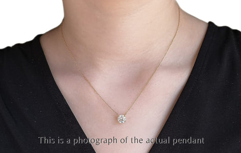 Tiffany & Co 1.27ct I/VVS1 Round Brilliant Cut Diamond Solitaire Pendant 18k Rose Gold - Bloomsbury Manor Ltd