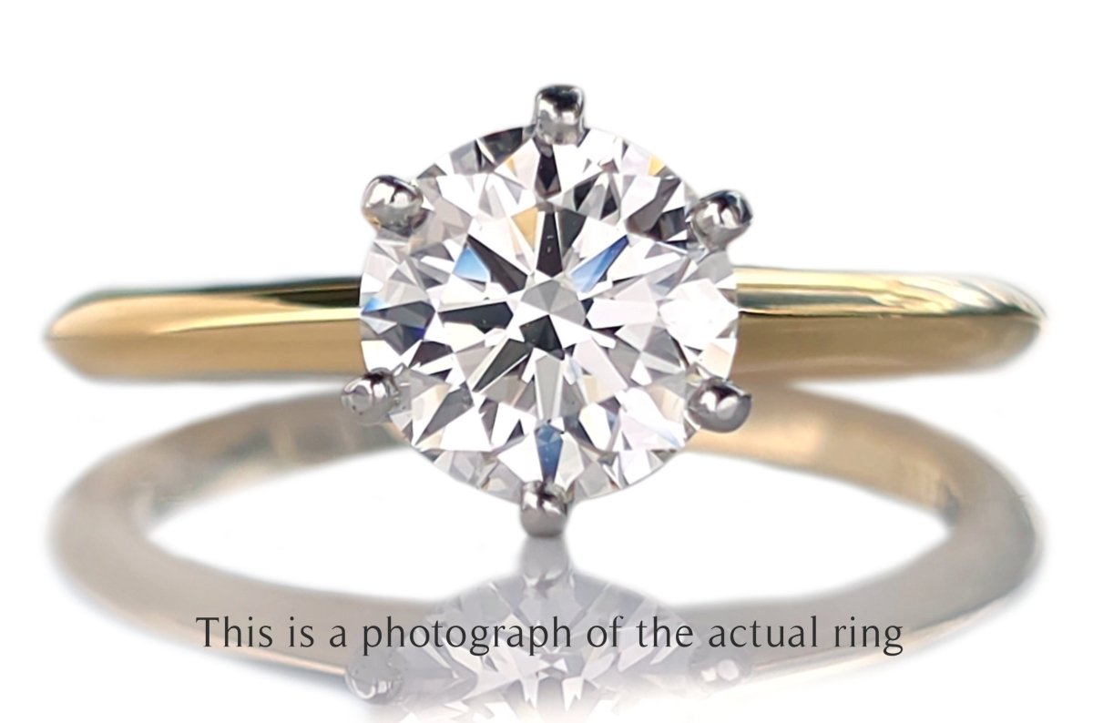 Tiffany & Co. 1.33ct H/VS2 Round Brilliant Diamond Engagement Ring - Bloomsbury Manor Ltd