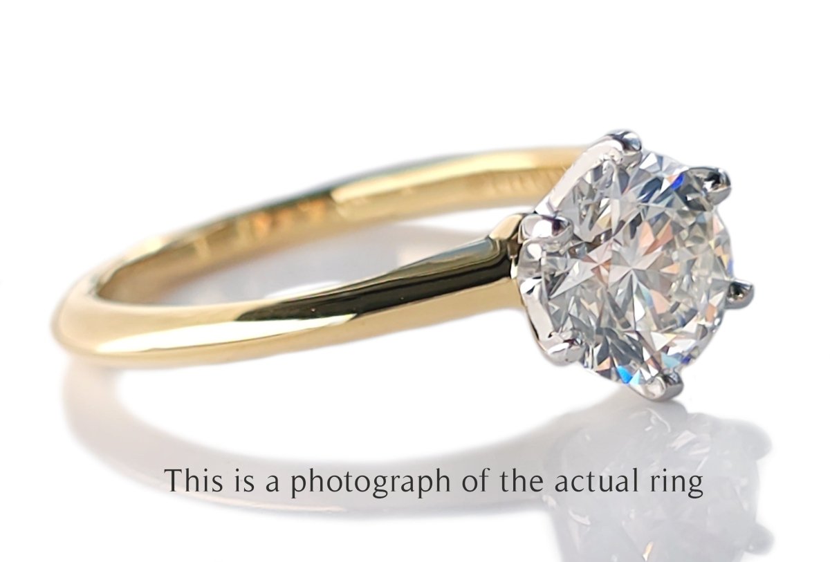 Tiffany & Co. 1.33ct H/VS2 Round Brilliant Diamond Engagement Ring - Bloomsbury Manor Ltd