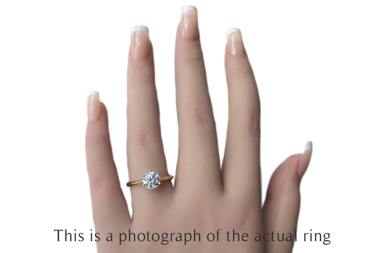 Tiffany & Co. 1.33ct H/VS2 Round Brilliant Diamond Engagement Ring - Bloomsbury Manor Ltd