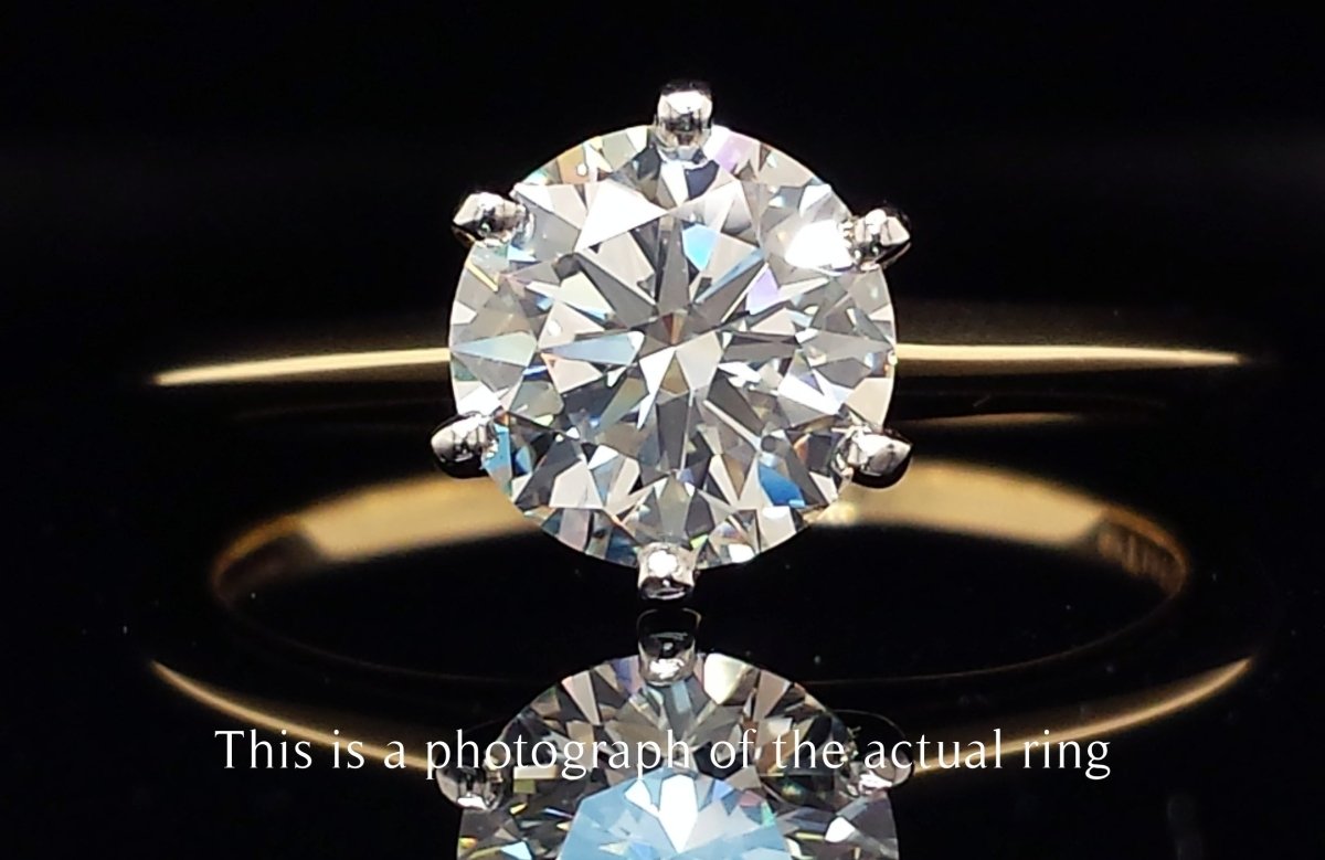 Tiffany & Co. 1.33ct H/VS2 Round Brilliant Diamond Engagement Ring - Bloomsbury Manor Ltd
