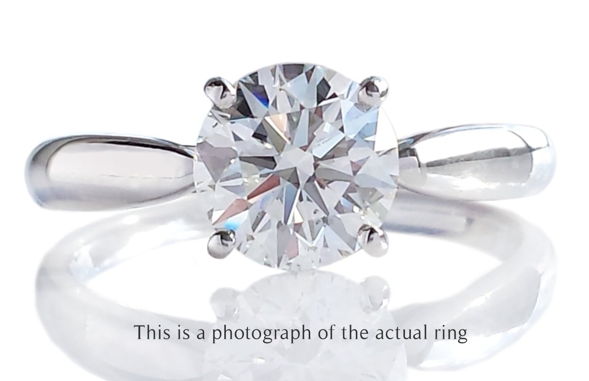 Tiffany & Co 1.51ct H/VS2 Round Brilliant Diamond Harmony Engagement Ring - Bloomsbury Manor Ltd