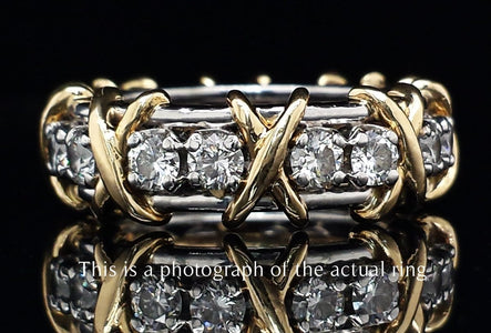 Tiffany & Co. 16-Stone Schlumberger Diamond Ring - Bloomsbury Manor Ltd