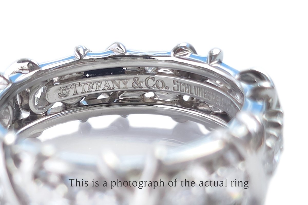 Tiffany & Co 16 Stone Schlumberger Platinum Ring - Bloomsbury Manor Ltd