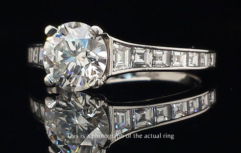Tiffany & Co. 1.63tcw F/VVS2 Diamond Engagement Ring with Side Stones - Bloomsbury Manor Ltd