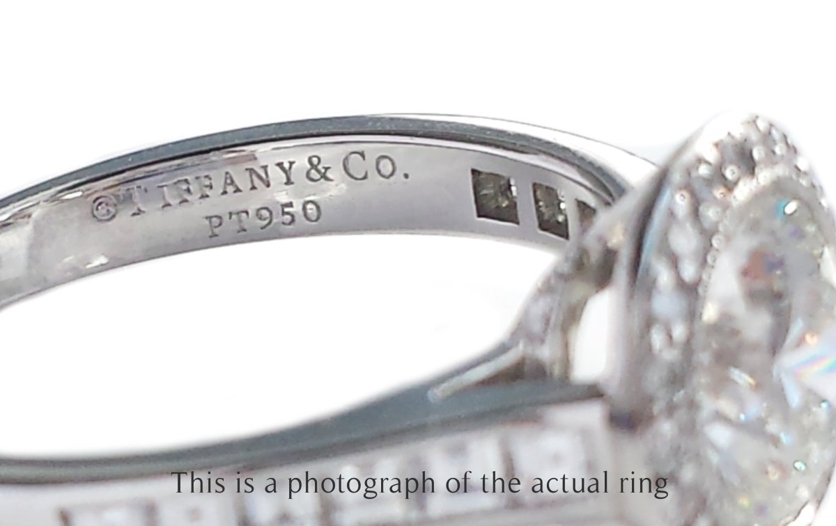 Tiffany & Co 1.66tcw H/IF Embrace Round Brilliant Diamond Engagement Ring - Bloomsbury Manor Ltd