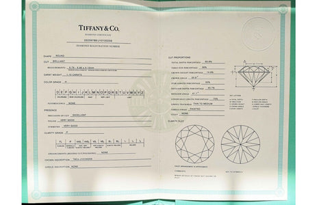 Tiffany & Co 1.66tcw H/IF Embrace Round Brilliant Diamond Engagement Ring - Bloomsbury Manor Ltd
