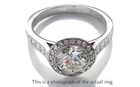 Tiffany & Co 1.66tcw H/IF Embrace Round Brilliant Diamond Engagement Ring - Bloomsbury Manor Ltd