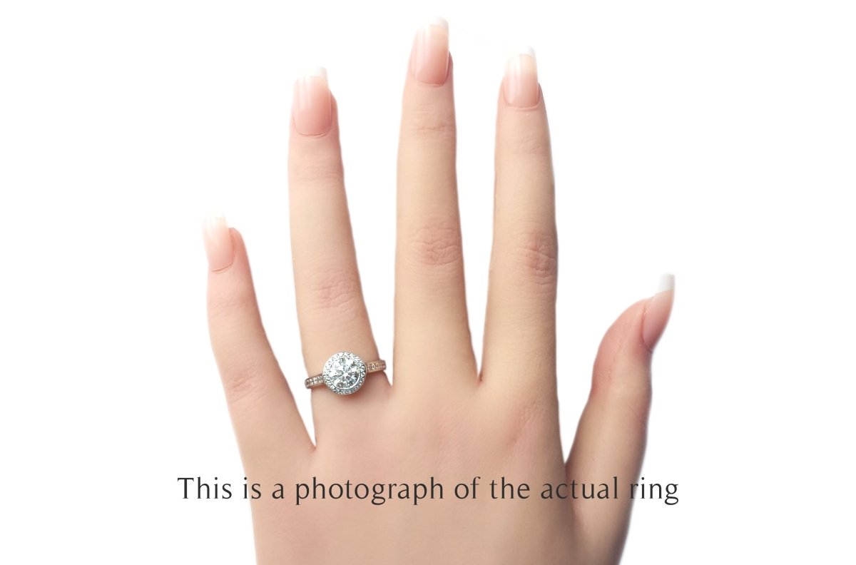 Tiffany & Co 1.66tcw H/IF Embrace Round Brilliant Diamond Engagement Ring - Bloomsbury Manor Ltd