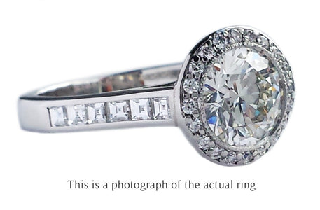 Tiffany & Co 1.66tcw H/IF Embrace Round Brilliant Diamond Engagement Ring - Bloomsbury Manor Ltd