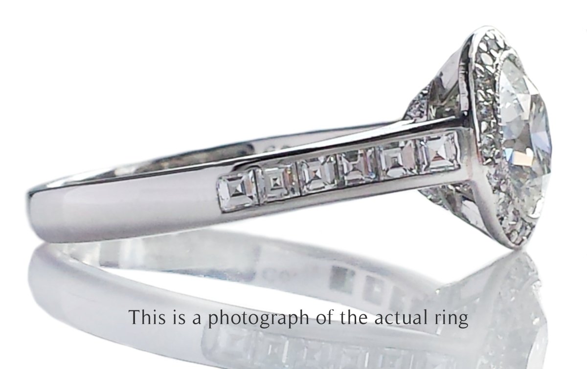Tiffany & Co 1.66tcw H/IF Embrace Round Brilliant Diamond Engagement Ring - Bloomsbury Manor Ltd