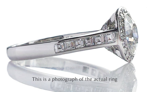 Tiffany & Co 1.66tcw H/IF Embrace Round Brilliant Diamond Engagement Ring - Bloomsbury Manor Ltd