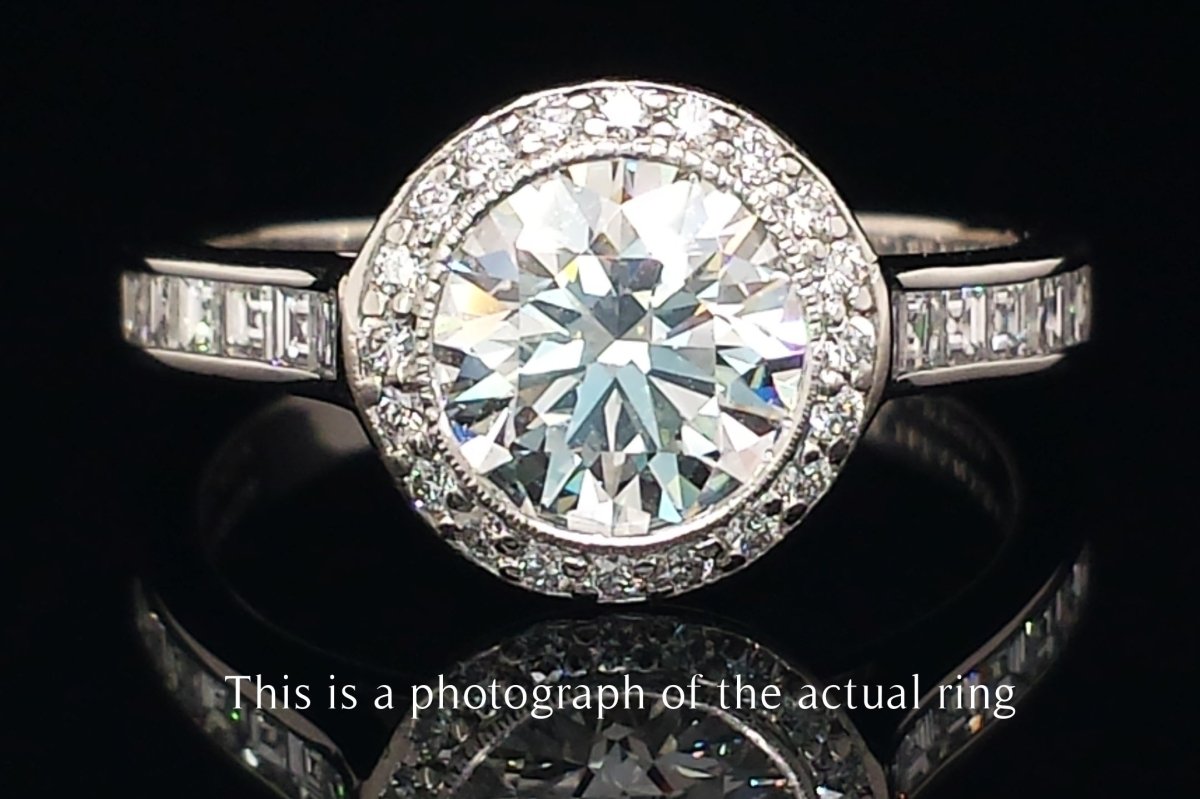 Tiffany & Co 1.66tcw H/IF Embrace Round Brilliant Diamond Engagement Ring - Bloomsbury Manor Ltd
