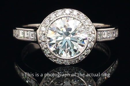 Tiffany & Co 1.66tcw H/IF Embrace Round Brilliant Diamond Engagement Ring - Bloomsbury Manor Ltd