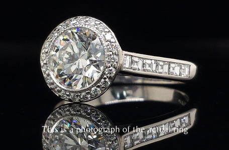 Tiffany & Co 1.66tcw H/IF Embrace Round Brilliant Diamond Engagement Ring - Bloomsbury Manor Ltd