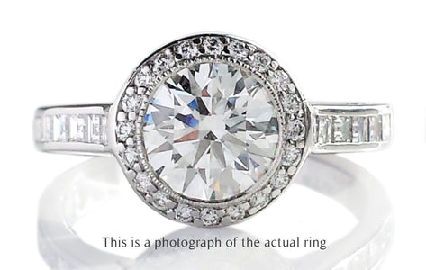 Tiffany & Co 1.66tcw H/IF Embrace Round Brilliant Diamond Engagement Ring - Bloomsbury Manor Ltd