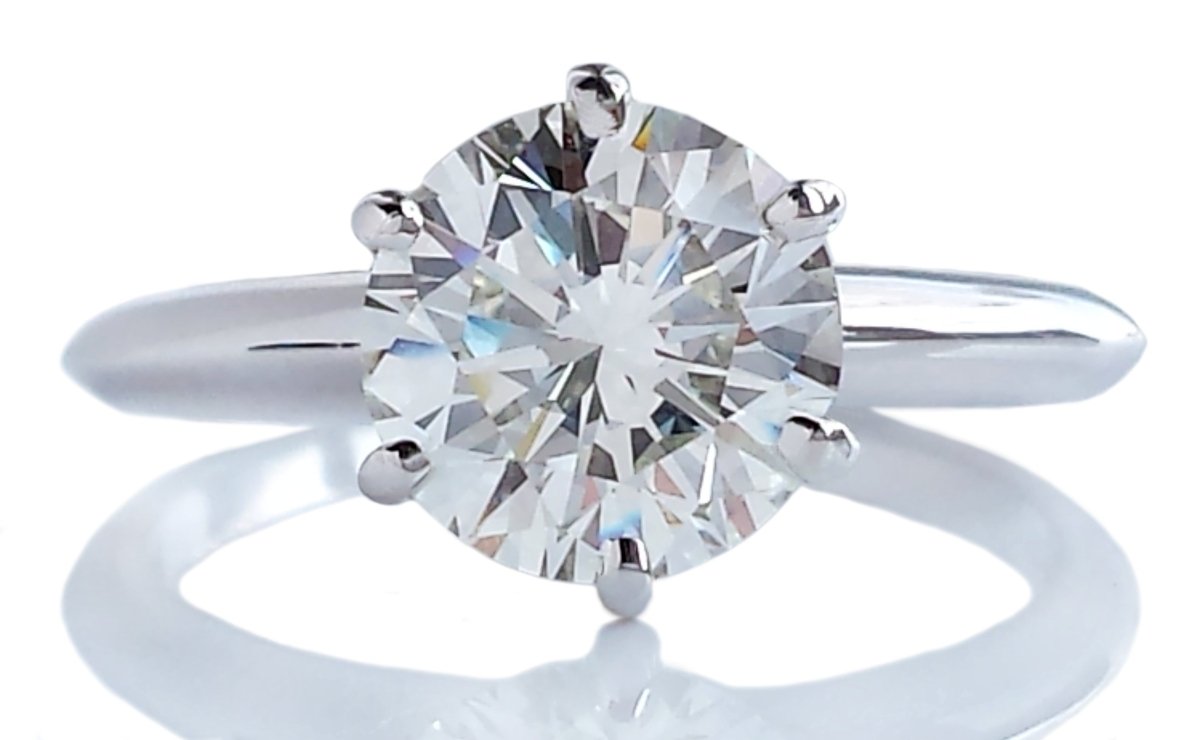 Brilliant Cut Diamond Tiffany Cheapest Engagement Ring Tiffany I