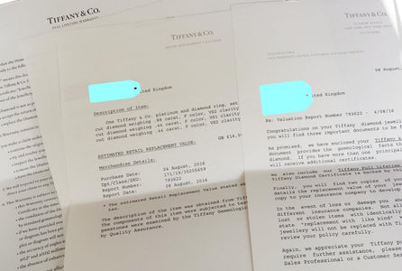 Tiffany & Co 1.76ct F/VS1/VS2 3 Stone Round Brilliant Engagement Ring - Bloomsbury Manor Ltd