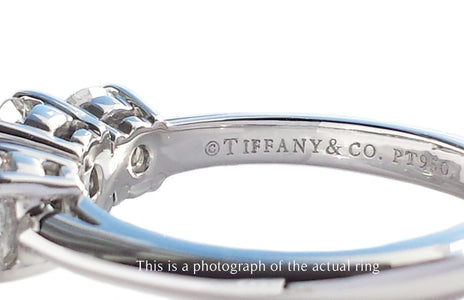 Tiffany & Co 1.76ct F/VS1/VS2 3 Stone Round Brilliant Engagement Ring - Bloomsbury Manor Ltd