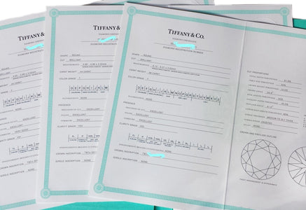 Tiffany & Co 1.76ct F/VS1/VS2 3 Stone Round Brilliant Engagement Ring - Bloomsbury Manor Ltd