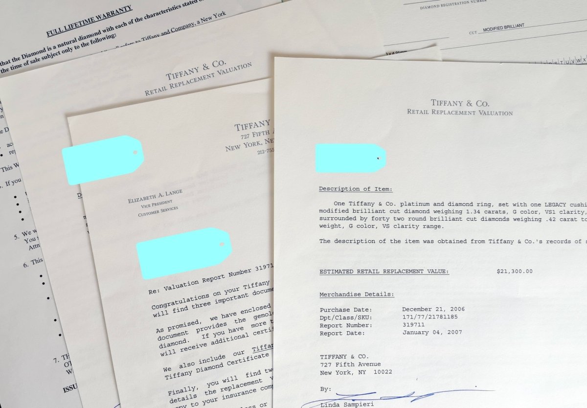 Tiffany & Co. 1.76tcw G/VS1 Legacy Diamond Engagement Ring - Bloomsbury Manor Ltd