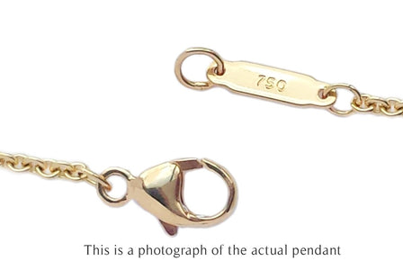 Tiffany & Co 1837 18k Yellow Gold Bar Pendant - Bloomsbury Manor Ltd