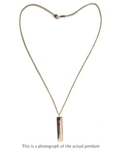 Tiffany & Co 1837 18k Yellow Gold Bar Pendant - Bloomsbury Manor Ltd