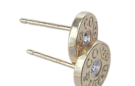 Tiffany & Co. 1837 Diamond Stud Circle Earrings - Bloomsbury Manor Ltd